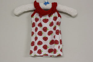 0-3 months strawberry print top