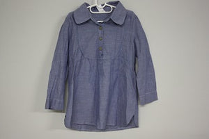 3-4 year old long sleeve chambray top