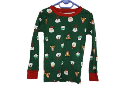 4-5 year old carters long sleeve Christmas themed top
