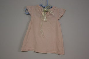 3-6 months edgars tshirt with ribbon tie up on back