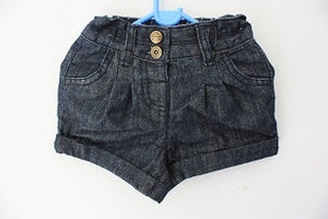 6-9 months NEXT (imported from UK) glitter jean shorts