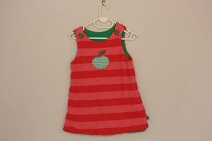 6-9 months THICK padded dungaree dress