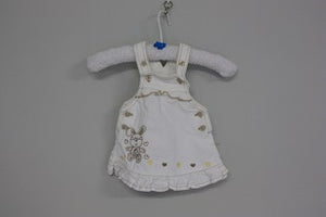Newborn peekaboo corduroy adjustable strap dress