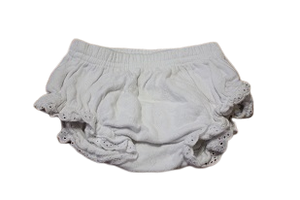 Newborm woolworths nappy cover with eyelet detail
