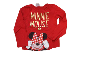 5-6 year old  mickey mouse  long sleeve top