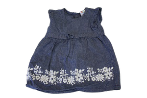 12-18 months edgars chambray dress with button up back