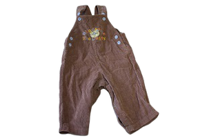 6-12 months ackermans cordorouy adjustable dungaree with easy access leg clips